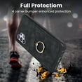 thumbnail image 2 of Nalacover for Samsung Galaxy A32 5G 6.5 inch Wallet Back Case,Luxury PU Leather Soft TPU Anti-Drop Shockproof Two Card Slots with Finger Ring Holder Kickstand Ultra Slim Phone Cover.Black, 2 of 8