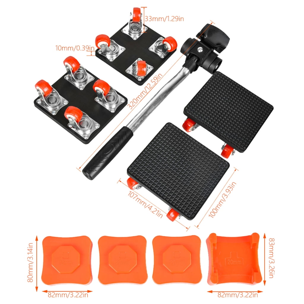 lanema Easy Move Furniture Lifter Kit 500kg Load Capacity for Home Appliances Relocation