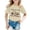 Beige, variant on Trendfront Girls Western Style T Shirt Kids Fashion Casual Retro Cowgirl Graphic Crewneck Short Sleeve Tee Toddler Country Top