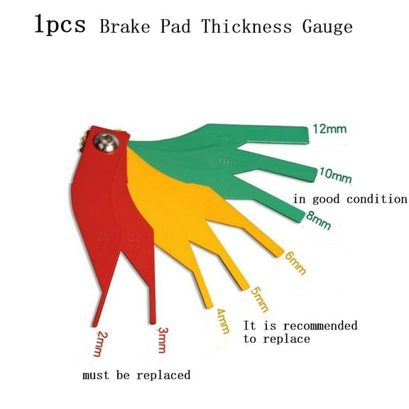 Fule CAR VAN BRAKE PAD THICKNESS DEPTH MEASURING GAUGE HAND TOOL PRE MOT GUIDE