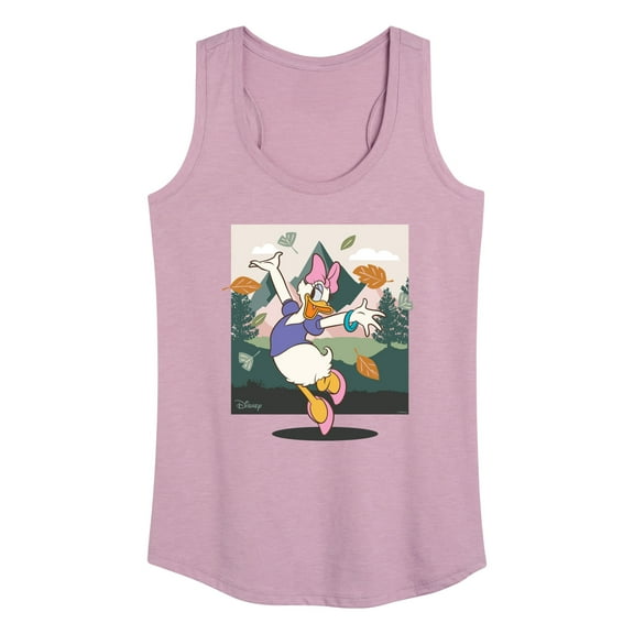 Disney Standard - Daisy With Leaves - Women's Racerback Tank Top