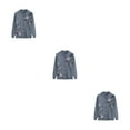 thumbnail image 2 of kurtrusly Femmes Âgées Tricot Pull Large Application et Exécution Exquise Chaud Printemps Automne Pull Gris 3Set, 2 of 6