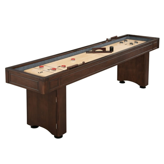 Hathaway Austin Shuffleboard Table, 9-ft, Mahogany Finish