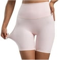 thumbnail image 2 of Lenpel Workout Shorts for Women High Waisted Stretchy Butt Lifting Athletic Yoga Shorts Running Biker Shorts with Pockets, 2 of 5