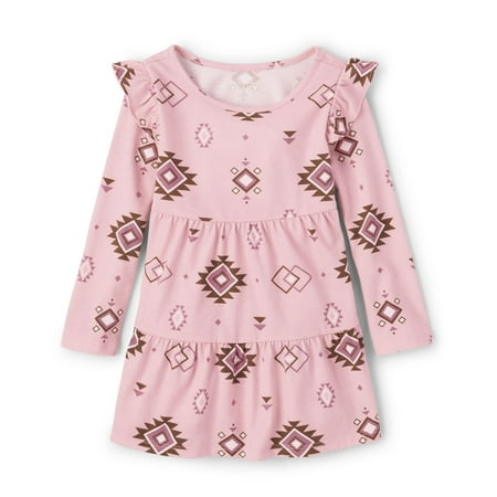 

The Children s Place Baby Toddler Girls Long Sleeve Fashion Dress LT Plum 18-24 Months