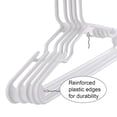 thumbnail image 2 of KKSQ Toddler Hangers Kids Plastic Hangers Nursery Home Baby Hangers,10Pack,White, 2 of 9