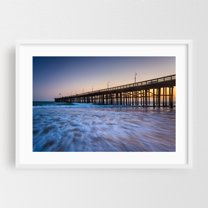 The Pier in Ventura - Ventura California Photography White Framed Wall Art Print 30 x 40 inches