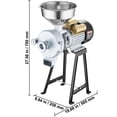thumbnail image 2 of VEVOR Electric Grain Mill Grinder, 3000W Spice Grinders, Commercial Corn Mill with Funnel, Thickness Adjustable Powder Machine, Heavy Duty Feed Flour Cereal Mill Wheat Grinders, Dry & Wet Grinder, 2 of 9