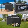 thumbnail image 3 of 10X10 Canopy Tent Sidewalls with Zipper for Canopy Frame, 3Pcs Sunwalls Only, UPF50+ Waterproof Side Walls(Black), 3 of 7