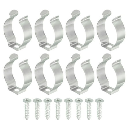 

Uxcell Fluorescent Tube Light Fixture Screws Lamp Bracket Holder Steel T8 U Clip 8 Pack