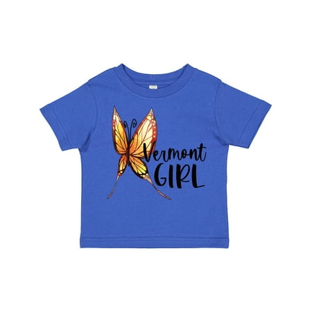 

Inktastic Vermont Girl- Butterfly Gift Toddler Toddler Girl T-Shirt