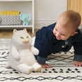 thumbnail image 5 of RUIG Realistic Cat Plush Toy 30CM/11.8 Inches - Stuffed Animal Plushie, Lifelike Stuffed Cat, Soft Plush Toy, Birthday Christmas for Kids,Boys,Girls,Fat Cat Stuffed Toy (Black/White), 5 of 6