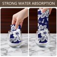 thumbnail image 6 of 2 Pcs Pioneer Flower Floral Print Pattern Kitchen Towels, Funny Microfiber Dish Towel Set, 18" X 26" Tea Towels, 6 of 6