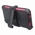 thumbnail image 6 of LG Xpression Plus Case/LG Phoenix Plus Case/Harmony 2 Case/K10 2018 Case /K30 Case/Premier Pro Case, Shock Proof Case w[Built In Screen Protector] Rugged Heavy Duty Belt Holster, Hot Pink, 6 of 6
