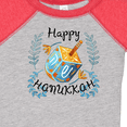 thumbnail image 4 of Inktastic Happy Hanukkah Dreidel and Laurels Boys or Girls Baby Bodysuit, 4 of 5