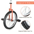 thumbnail image 4 of Yescom 18 In Wheel Outdoor Unicycle Skid-proof Tire Fitness Bicycle Balance Training for Adults Teenagers Kids, Orange, 4 of 9
