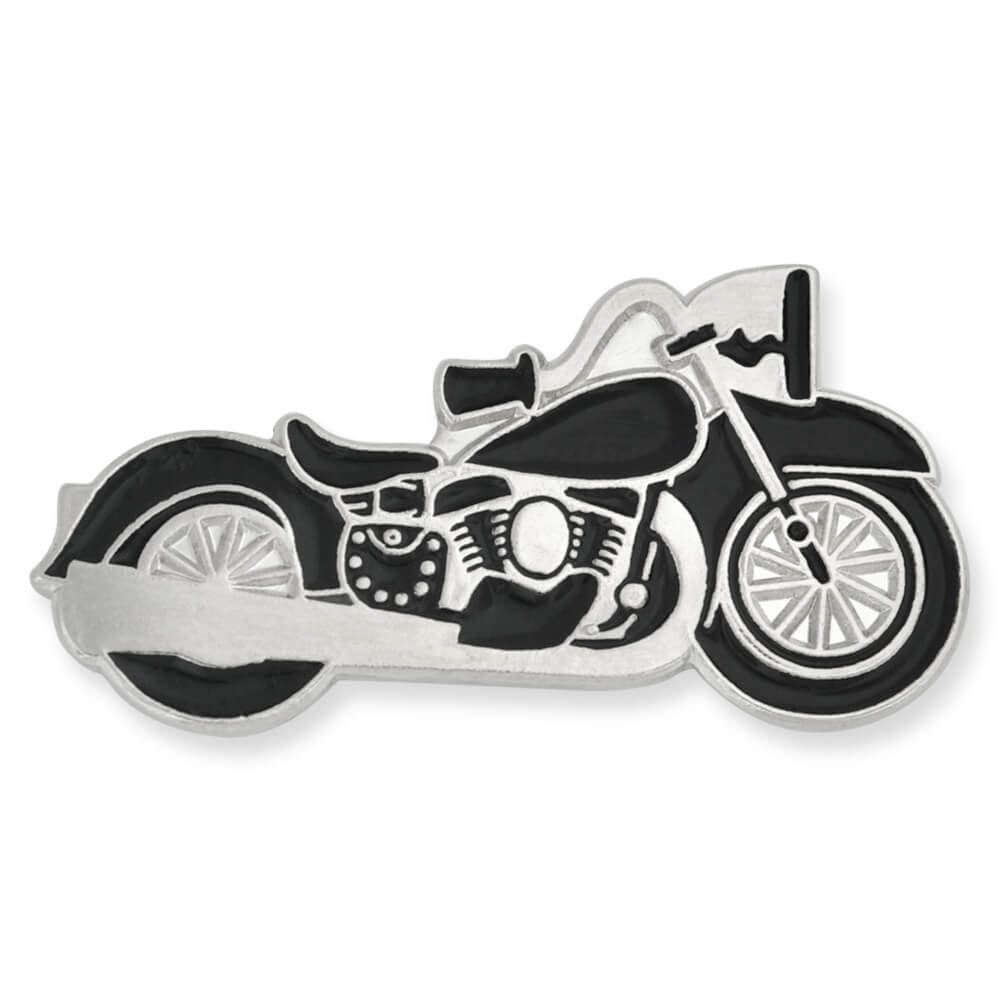 Green Chopper motorcycle metal enamel pin badge cruiser trike classic custom