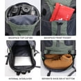 thumbnail image 4 of Mochila de Senderismo Bseash 50L Resistente al Agua y Ligera, 4 of 9