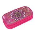 thumbnail image 3 of XMXY Bohemian Pink Mandala Large Capacity Pencil Case, Portable Pencil Bags with Compartments Zipper Pink, 3 of 7