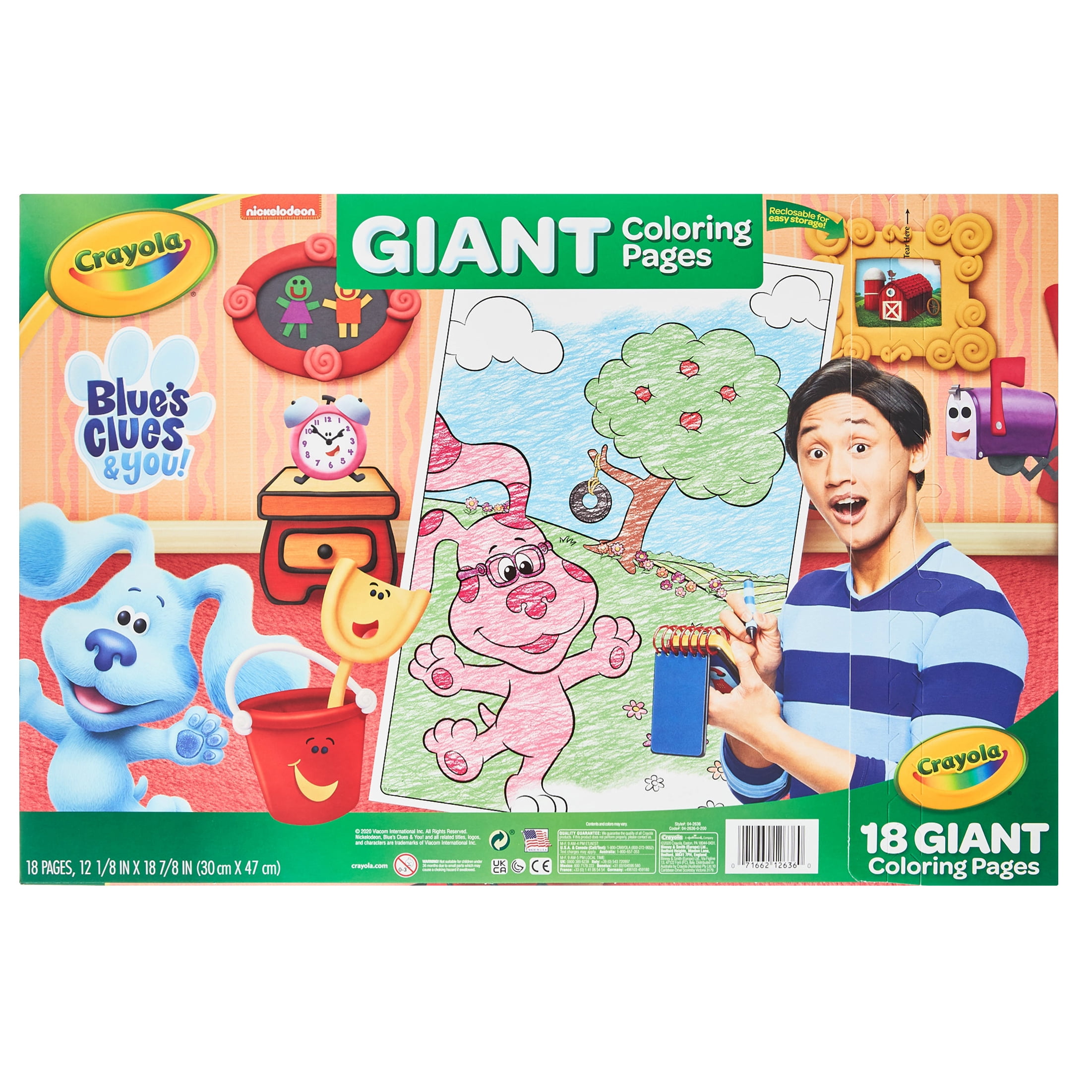 Crayola Blues Clues Color Wonder, 18 Mess Free Coloring Pages & 5 No M —  Grand River Art Supply