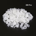 thumbnail image 2 of 200Pcs Nylon R-type Cable Clamp Organizer Cord Clips for Wire Management 12.7mm, 2 of 3