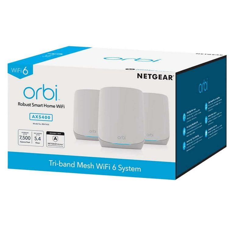 Netgear Orbi AX5400 Home Wireless Network Router with WiFi 6