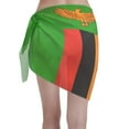 thumbnail image 2 of Women'S Beach Cover Up Short Sarong Dress Flag Of Zambia Wrap Chiffon Shawl, 2 of 7