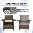 thumbnail image 5 of Bellefurn Patio Chairs Set of 2,Wicker Outdoor Furniture Chairs Set Rattan High-Back Outdoor Chairs with Cushions for Porch,Deck,Balcony,Garden, 5 of 10