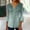 Green, variant on Sakmal 3/4 Sleeve Ladies Tops Gray V-Neck Floral Button Tunic Ladies Shirts