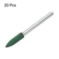 thumbnail image 3 of Uxcell 20pack Rubber Polishing Drill Bits, Rotary Buffing Bit with 4mm (5/32") Conic Head, 3mm (1/8") Shank, Green, 3 of 7