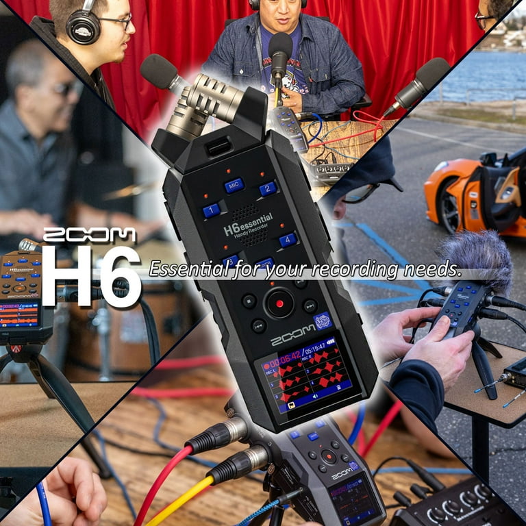 Zoom H6essential 6-Track Portable Audio Recorder with Camera Zoom H6essential 6-Track Portable Audio Recorder with Camera