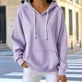 thumbnail image 7 of Qiggri Womens Striped Hooded Sweatshirt,Soft Casual Long Sleeve Pullover,Oversized Hoodie with Pocket for Daily Wear, 7 of 7