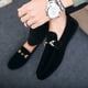 thumbnail image 1 of Zapatos de primavera y verano para hombre, zapatos casuales, zapatos de moda, zapatos de tela para hombre, zapatos tipo frijol, zapatos holgados para hombre, zapatos sin cordones, 1 of 1