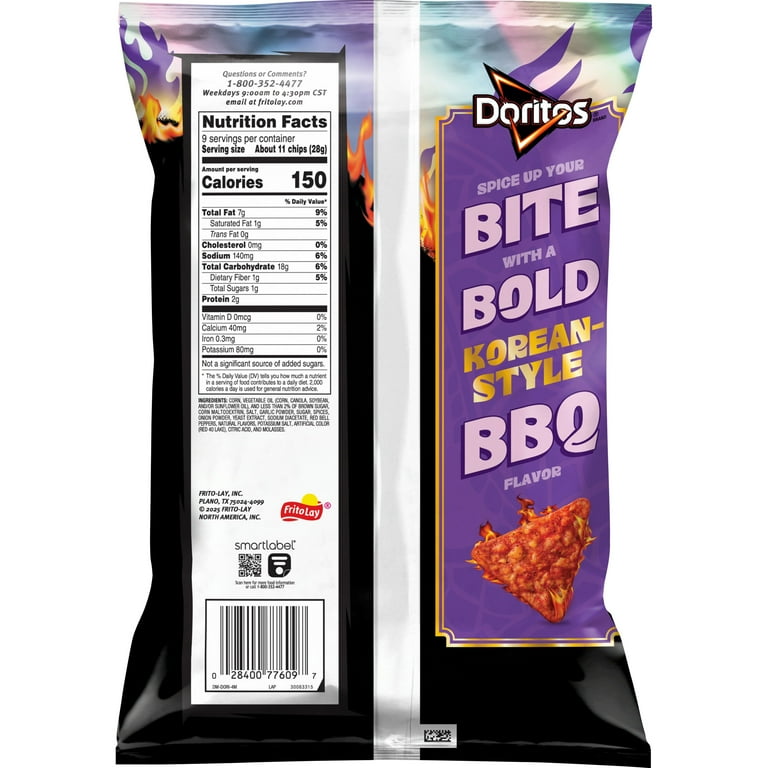 Doritos Flamin Hot Korean Style BBQ 9.0 Ounce Bag