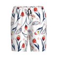 thumbnail image 6 of Daiia Tulips Flowers Mens Woven Stretch Pajama Short,Short Pajama Pants-Large, 6 of 7
