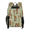 thumbnail image 3 of Ttyddzy Clear Backpack Heavy Duty PVC Transparent Backpack for College Workplace, Giraffe Green, 3 of 8