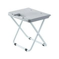 thumbnail image 2 of Folding Step Stool, Portable Plastic Foldable Stool with Iron Legs, 9.84" Height Gray Small Stool Non-slip & Lightweight for Easy Storage and Transport, Ideal for Camping, Picnics, and Home, 2 of 8