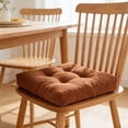 thumbnail image 5 of Square Seat Cushions for Seat Dining Chair, Chair Cushions Square No Ties, Desk Chair Cushion for Long Sitting Cute Comfortable Fleece Seat Cushion Thick Dorm Room Essentials, 5 of 6
