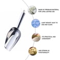 thumbnail image 3 of Pala de harina de acero inoxidable de 1 pieza, cucharas de comida, pala práctica para cereales de hielo, 3 of 6