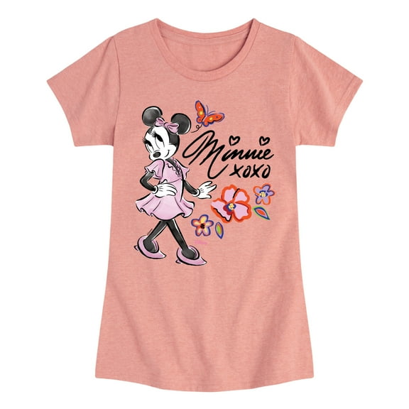 Disney - Minnie Mouse - Toddler & Youth Girls Short Sleeve Graphic T-Shirt
