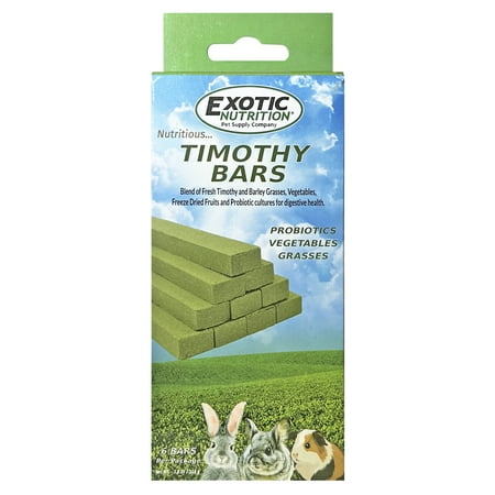 Timothy Bars- Natural and Unique Treat for Rabbits, Guinea Pigs, Hamsters, Chinchillas, Gerbils, etc.…