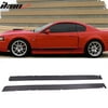 Compatible with 99-04 Ford Mustang Add On Side Skirts Extensions Polypropylene (PP)