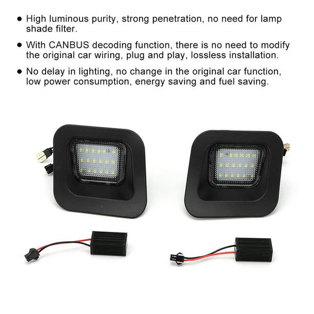 12v License Plate Light Number Plate Bulb Led Fits For Ram 7000K