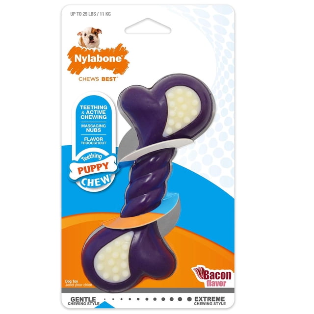 Hueso Nylabone NTG203P Puppy Verde Double Action Regular