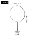 thumbnail image 3 of SHISUYAN 2 Pcs Support de Rangement pour Basketball Argent Hauteur 10 Po Diamètre 6.3 Po Acier Inoxydable pour Maison, 3 of 8