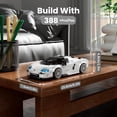 thumbnail image 3 of Ylutex Speed Champion C850 Racing Car Building Block Kit with Acrylic Display Case, 27070 Collectible Model Car Kits, Building Blocks Kit Racing Toy Cars for Adult(388 PCS), 3 of 7