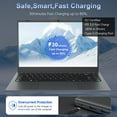 thumbnail image 6 of RNRUO 14" Laptop Computer, 32GB RAM 512GB SSD Intel 6500Y with 2 Cores, 1080p Display, Dual 4K Output, Type-C PD WiFi5 BT5.0, Office 2024 Windows 11 for Business Study, Dark Gray, 6 of 10