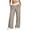 Khaki, variant on Women's Cargo Pants Ladies Casual Mid Waist Cargo Jeans Stretch Wide Leg Denim Pants With Pockets Baggy Pants Women Pink XL