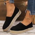 thumbnail image 2 of Mepaouo Women Platform Slip on Loafers Comfort Suede Moccasins Wide Width Low Top Wedge Casual Shoes, 2 of 8