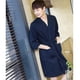 thumbnail image 2 of Amantes de verano absorción de agua toalla de moda bata de baño hombres Sexy Kimono Waffle Albornoz para hombre bata de talla grande batas masculinas D, 2 of 3
